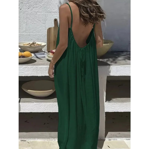 Cool Summer Spaghetti Dress