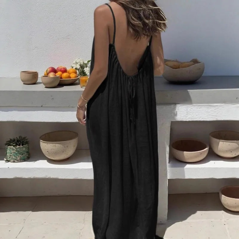 Cool Summer Spaghetti Dress