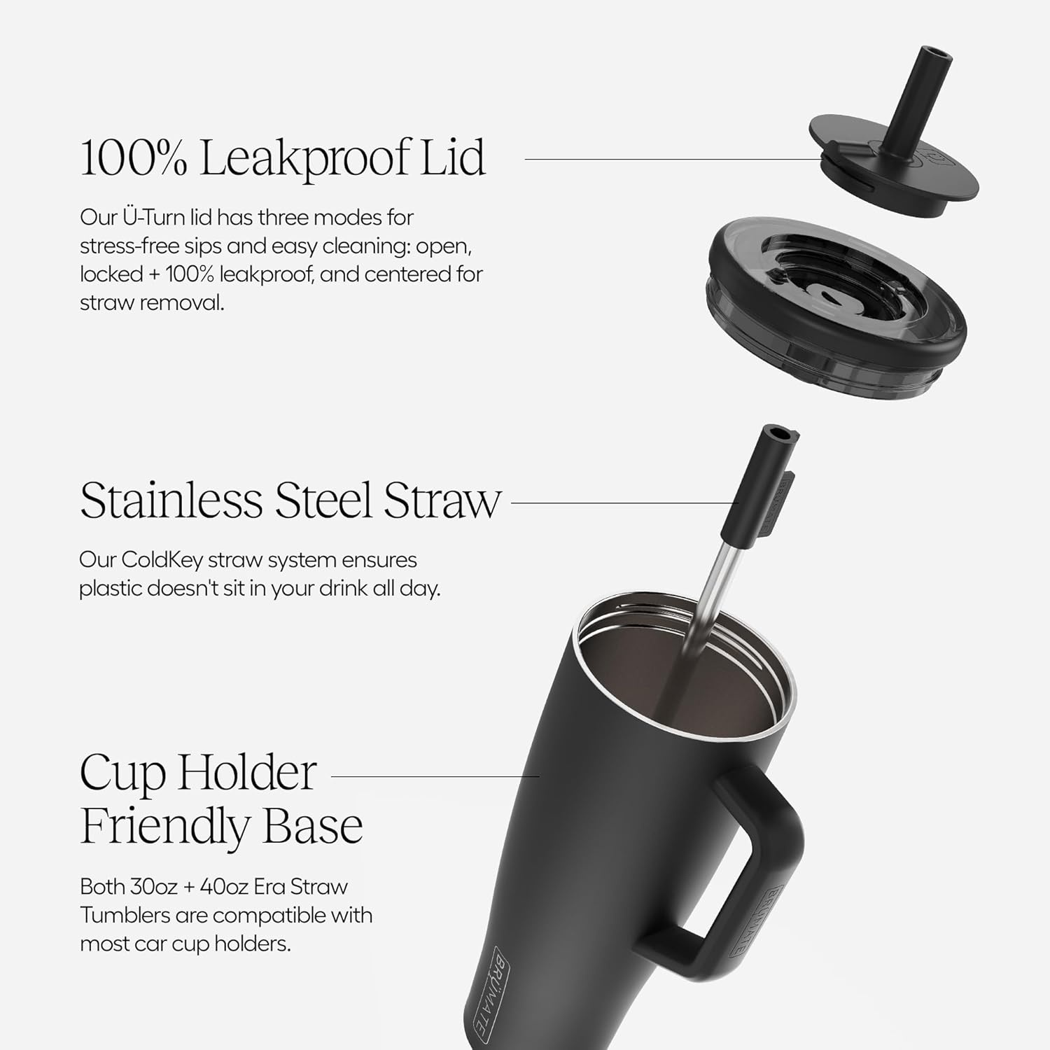 Mocha Luxe Tumbler with Straw
