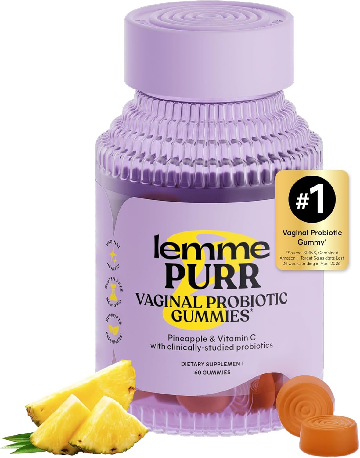 Pineapple Probiotic Gummies for Women