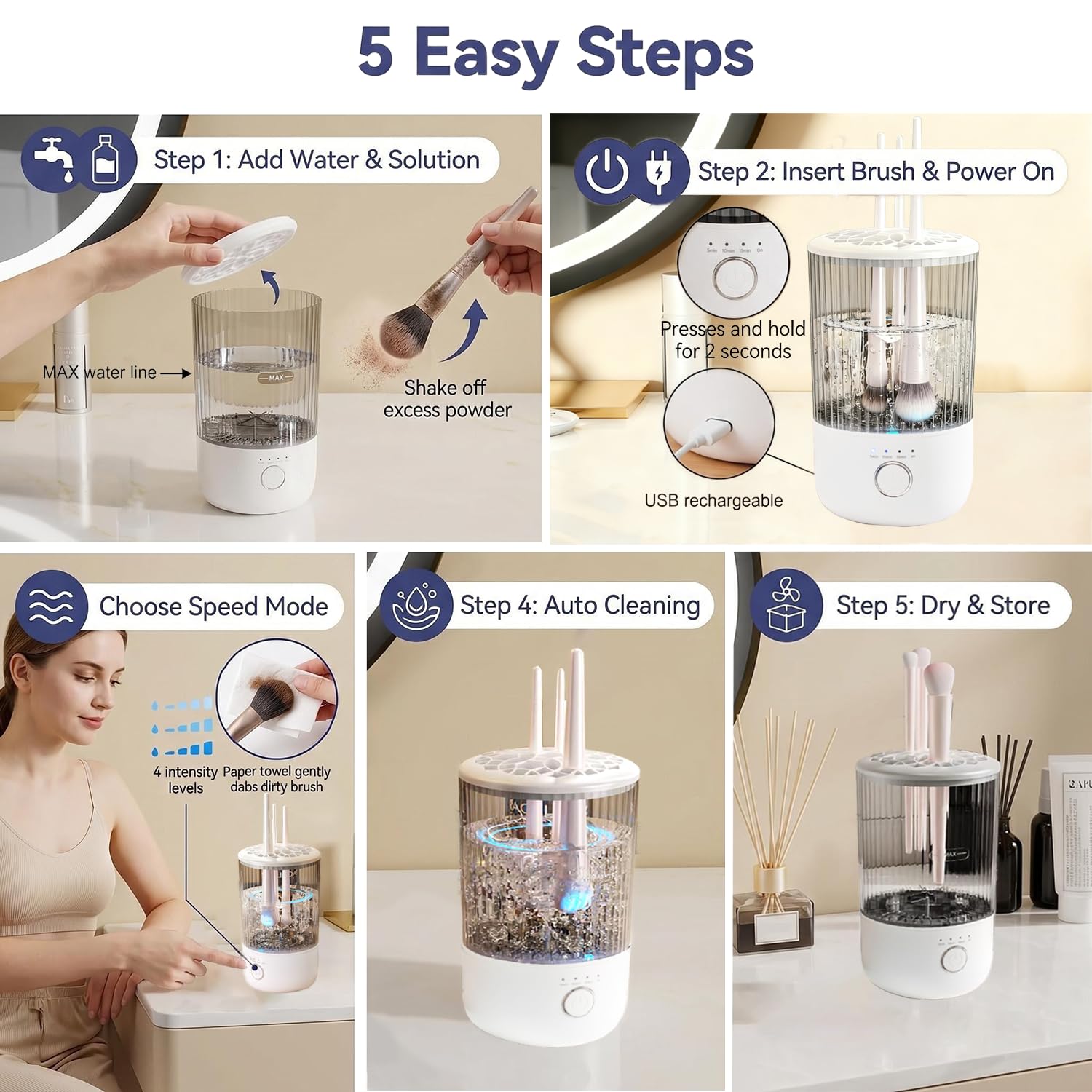 Quick & Easy Makeup Brush Cleaner
