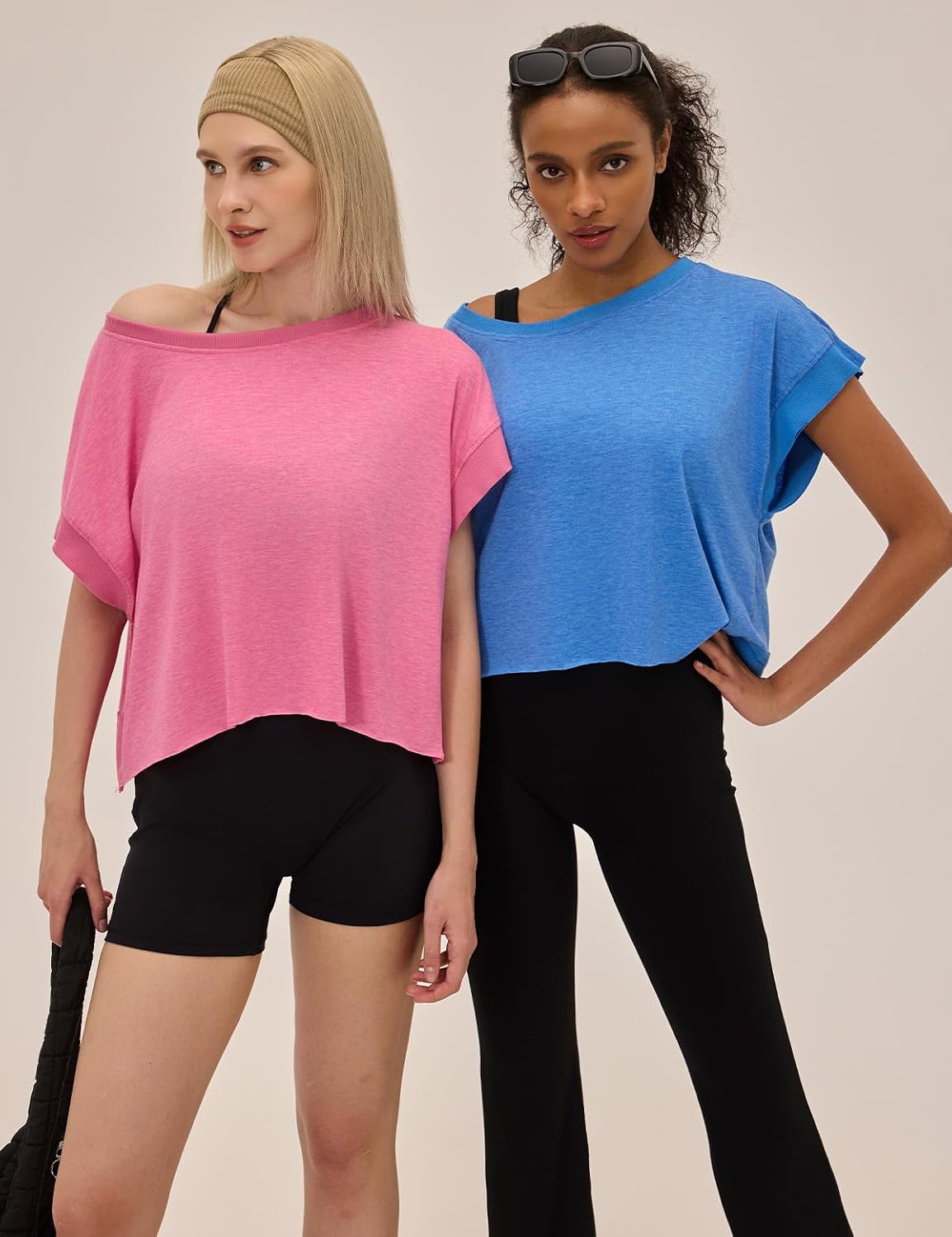 Open Back Workout Crop Tee