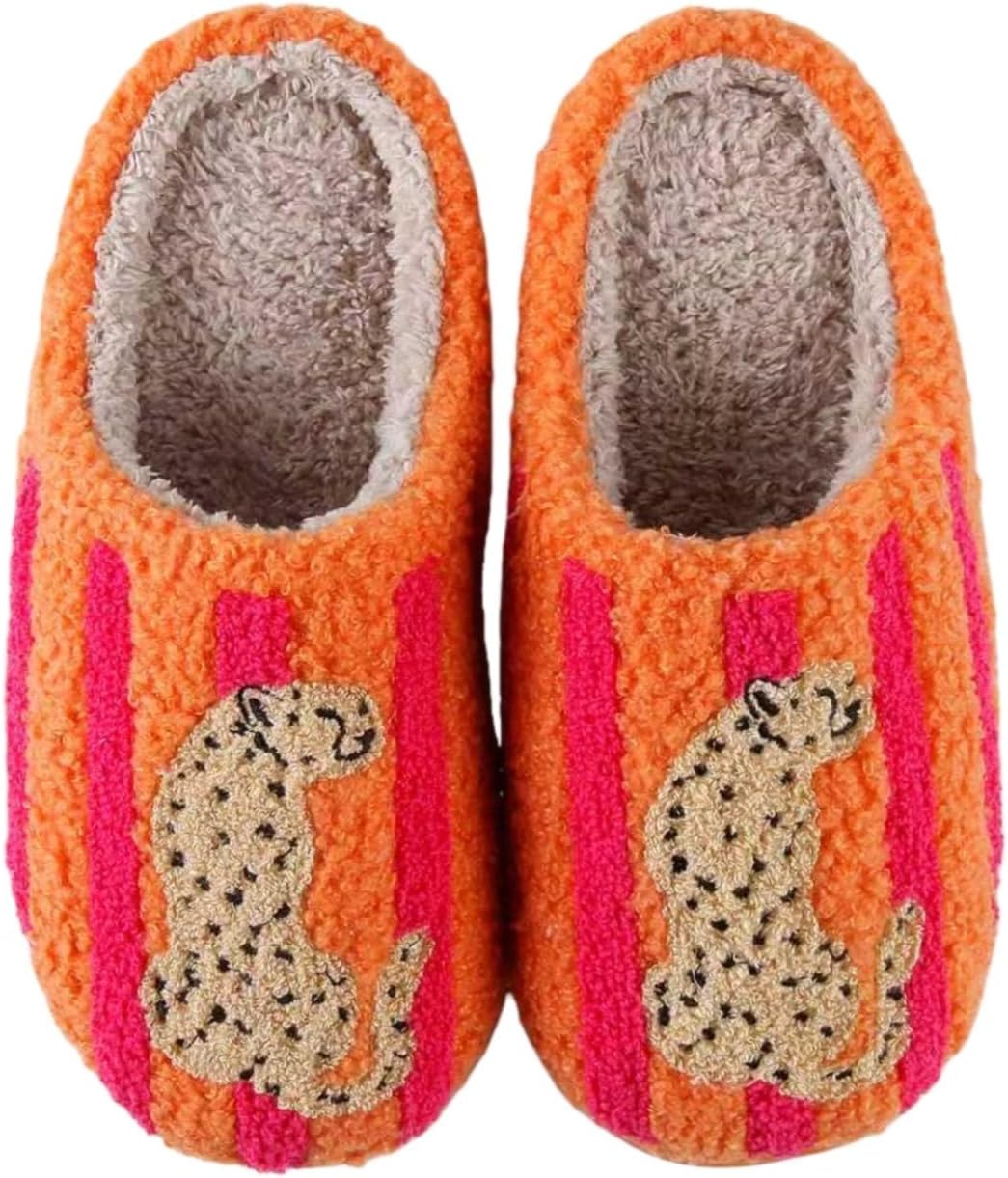 Cozy Cartoon Plush Slippers