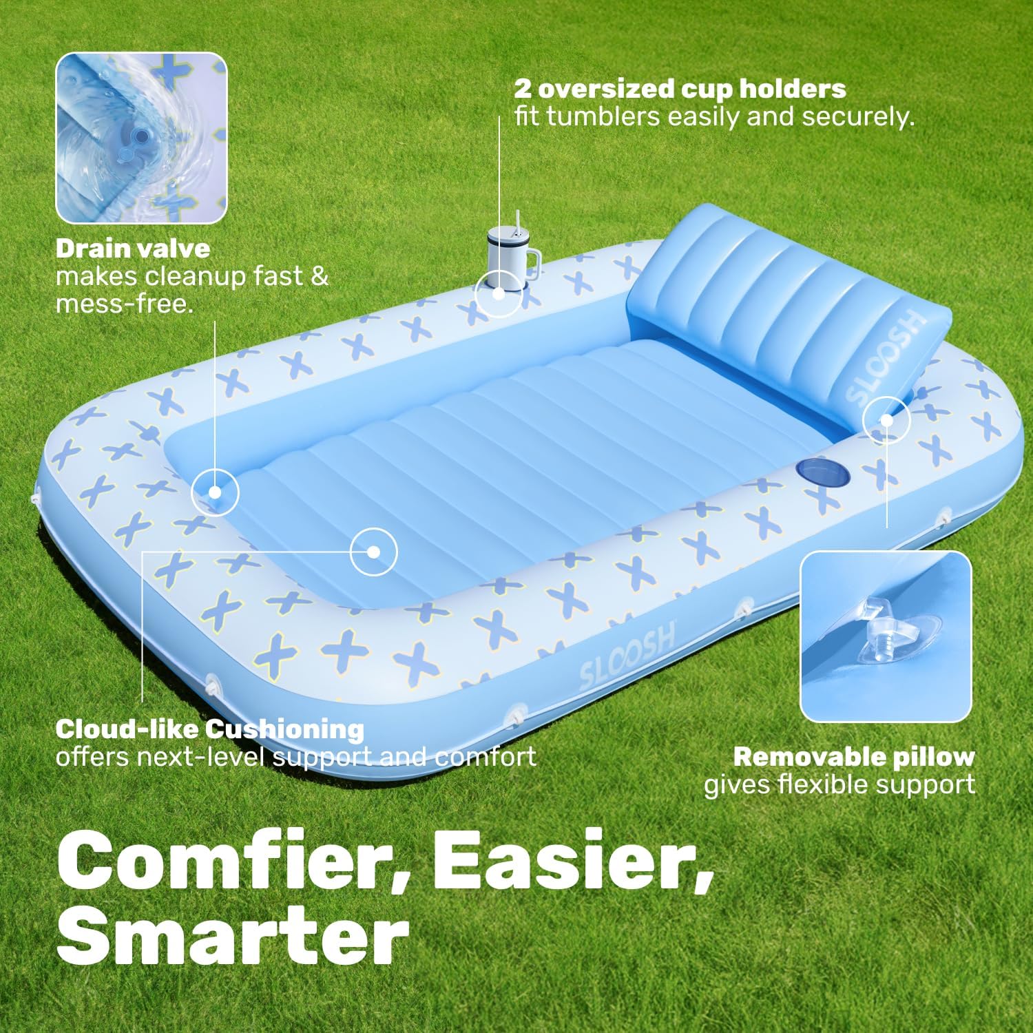 Inflatable Tanning Pool Lounger